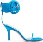 The Attico open-toe buckle-detail sandals Blue - Thumbnail 1