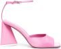 The Attico Piper 90mm satin sandals Pink - Thumbnail 1