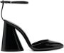 The Attico pointed-toe leather pumps Black - Thumbnail 1