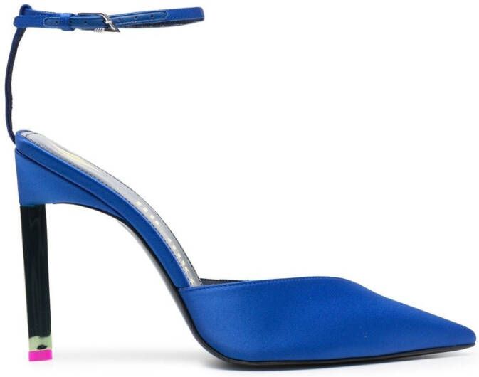 The Attico pointed-toe stiletto heel pumps Blue
