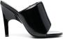 The Attico Rem 100mm patent leather mules Black - Thumbnail 1