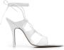 The Attico Renee lace-up 120mm sandals White - Thumbnail 1