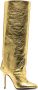 The Attico Sienna 105mm knee-high leather boots Gold - Thumbnail 1
