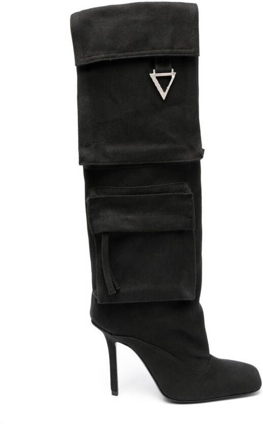 The Attico Sienna 105mm stiletto boots Black