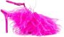 The Attico Sienna feather-trim sandals Pink - Thumbnail 1
