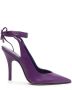 The Attico Venus leather pumps Purple - Thumbnail 1