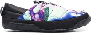 The North Face tie-dye padded slippers Black