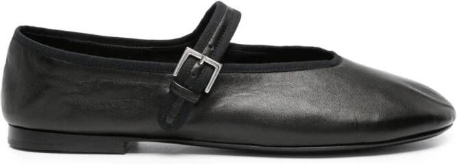The Row Boheme MJ leather ballerina shoes Black