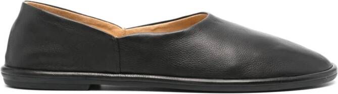 The Row Canal leather ballerina shoes Black