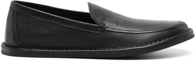 The Row Cary V1 leather loafers Black