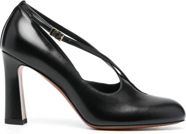 The Row crossover-strap detail 90mm pumps Black