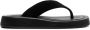 The Row Ginza leather flip flops Black - Thumbnail 1