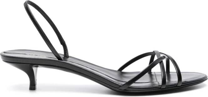 The Row Harlow 35mm slingback sandals Black
