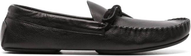 The Row Lucca leather moccasins Black