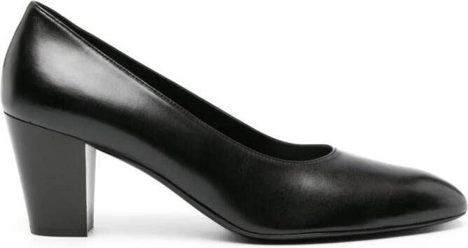 The Row Luisa 65mm leather pumps Black