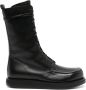 The Row Patty leather Combat boots Black - Thumbnail 1