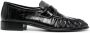 The Row ruched-detail leather loafers Black - Thumbnail 1