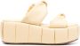 Themoirè 75mm knotted platform sandals Yellow - Thumbnail 1