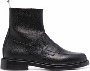 Thom Browne ankle leather boots Black