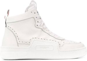 Thom Browne basketball high-top sneakers White