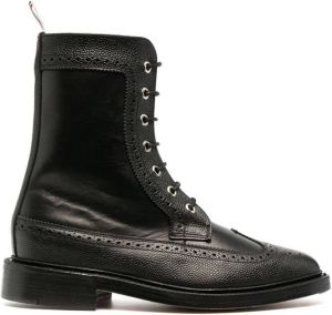 Thom Browne brogue-detail ankle boots Black