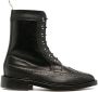 Thom Browne brogue-detail ankle boots Black - Thumbnail 1