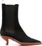 Thom Browne brogued wing-tip chelsea boot with sculpted heel Black - Thumbnail 1