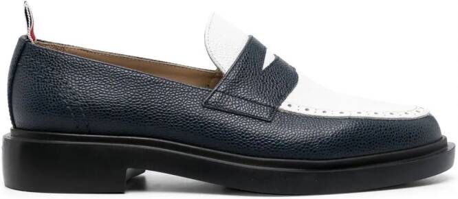 Thom Browne classic lightweight penny loafers Blue