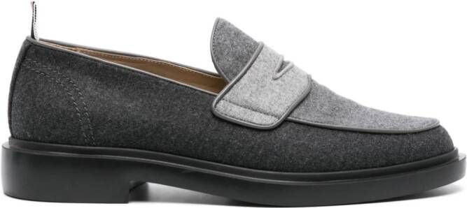Thom Browne colour-block wool loafers Grey