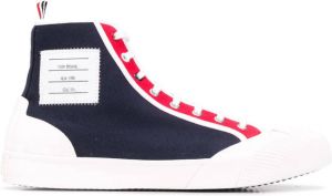 Thom Browne contrast-panel high-top sneakers Red