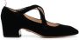 Thom Browne 40mm velvet block-heel sandals Black - Thumbnail 1