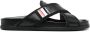 Thom Browne cross-strap flat sandals Black - Thumbnail 1