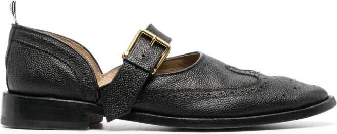 Thom Browne D'orsay buckled loafers Black