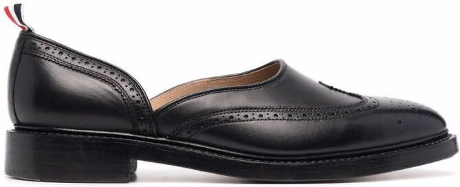 Thom Browne D'orsay slip-on loafers Black