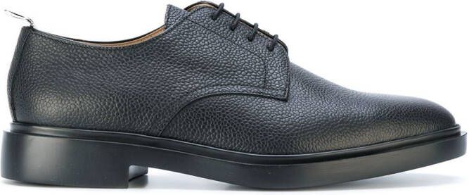 Thom Browne grained leather Derby shoes Black