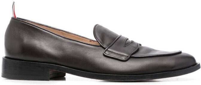 Thom Browne grosgrain-loop trim loafers
