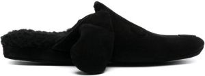 Thom Browne Hector shearling-lined slippers Black