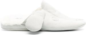 Thom Browne Hector shearling-lined slippers White