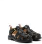 Thom Browne Kids fisher leather sandals Black - Thumbnail 1