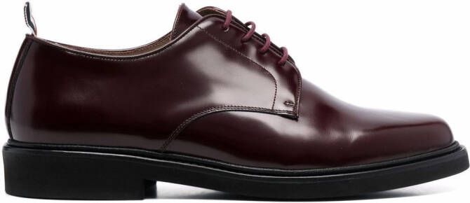Thom Browne leather Derby shoes Red