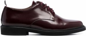 Thom Browne lace-up leather shoes Red