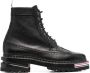 Thom Browne lace-up longwing boots Black - Thumbnail 1