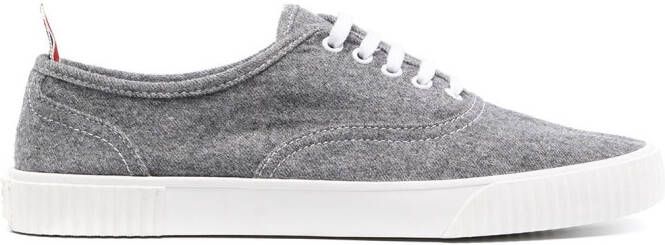 Thom Browne low-top flat sneakers Grey