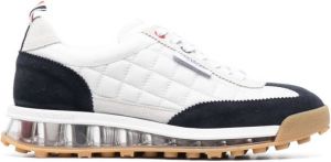Thom Browne panelled lace-up sneakers Grey