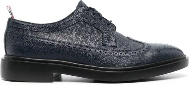 Thom Browne pebbled leather longwing brogues Blue