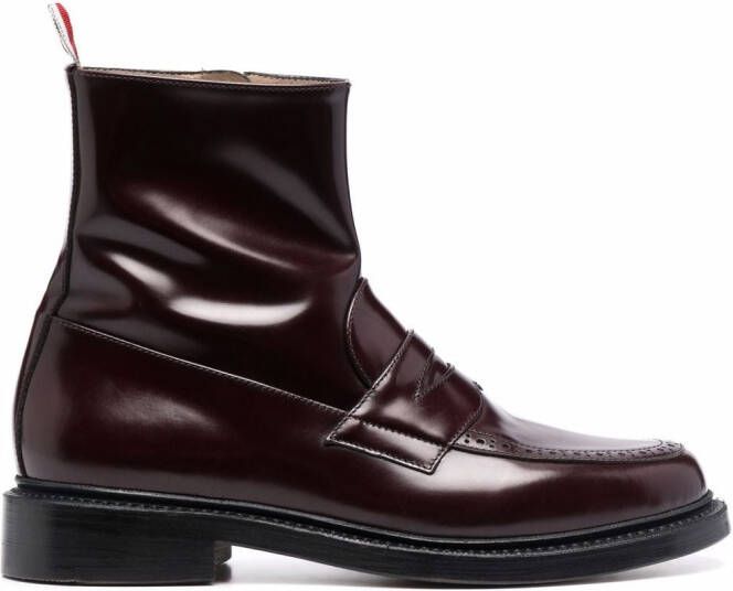 Thom Browne penny loafer ankle boots