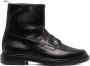 Thom Browne penny slot-detail ankle boots Black - Thumbnail 1
