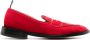 Thom Browne penny-slot velvet loafers Red - Thumbnail 1