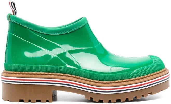 Thom Browne round toe boots Green