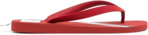 Thom Browne RWB-stripe flip flops Red